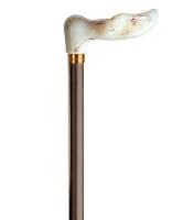 Fischerstock „Marmor“ höhenverstellbar,  bronze, für Linkshänder