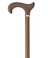 Leichtmetallstock Step-Derby mit Softgriff, bronze matt