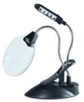 Tischlupe mit Schwanenhals und LED-Licht